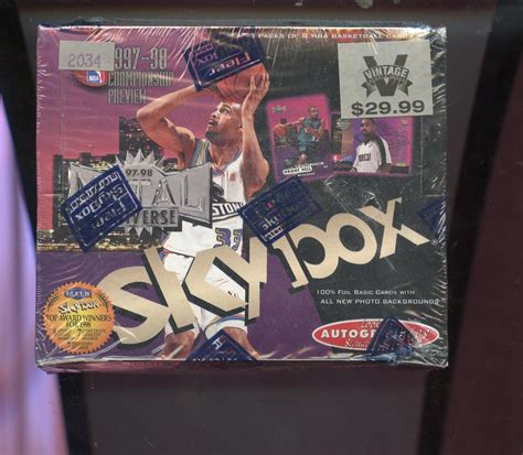 1997-98 fleer skybox metal universe championship preview basketball 30-box case|metal universe basketball inserts.